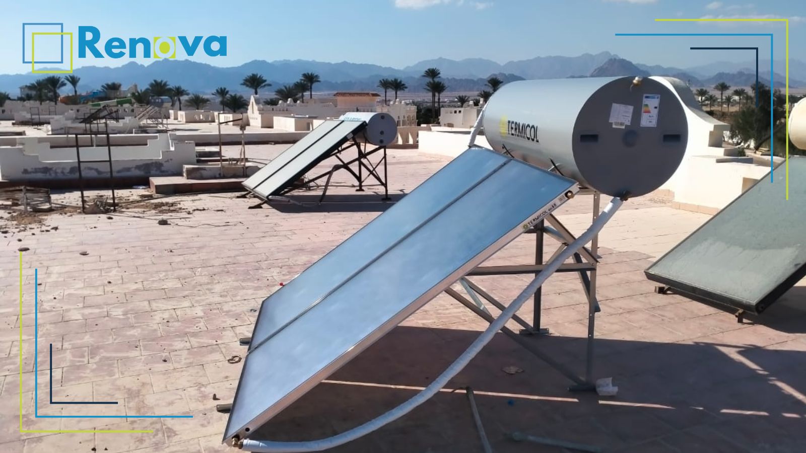 احد عملاء شركة رينوفا الوكيل لسخان المياه الشمسي تيرماكول الاسباني في مصر